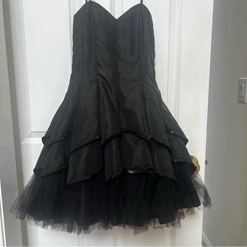 Masquerade Black Mini Dress